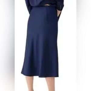 J. Crew Classic Navy Midi Skirt